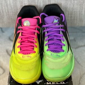 AUTHENTIC USED LaMelo Ball 2 (MB.02)  size 9.5 shoes “Rick and Morty”